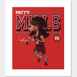 Patty Mills Miami Cartoon Posters and Art